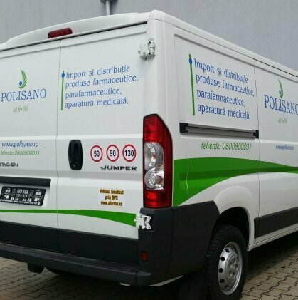 Inscripționare auto farmacii Sibiu Inscripționare completă a flotei auto a tuturor farmaciilor din Sibiu